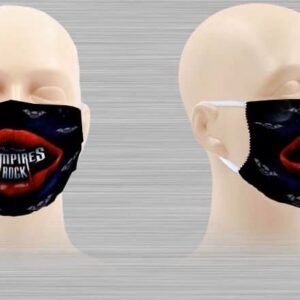 Vampires Rock PPE Facemask - Lips