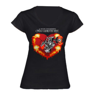 Anything For Love Ladies V-Neck T-Shirt - Non Returnable