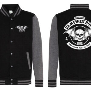 Vampires Rock Biker Varsity Jacket